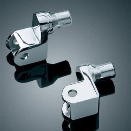 Kuryakyn 7946 Front Tapered Peg Adapters – Chrome for Honda GL1500, Valkyrie, VT1100