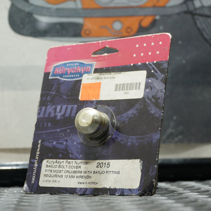 Kuryakyn 2015 Chrome Banjo Bolt Cover – Universal Fit for Most Cruisers
