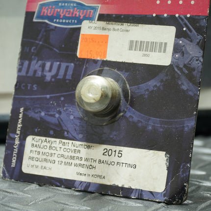 Kuryakyn 2015 Chrome Banjo Bolt Cover – Universal Fit for Most Cruisers