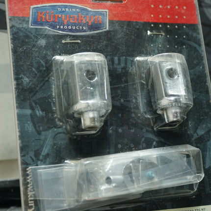 Kuryakyn 8817 Splined Peg Adapters – Chrome – Honda & Yamaha