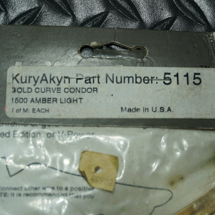 Kuryakyn 5115 Gold Curve Condor 1500 Amber Light – Vintage Emblem Badge