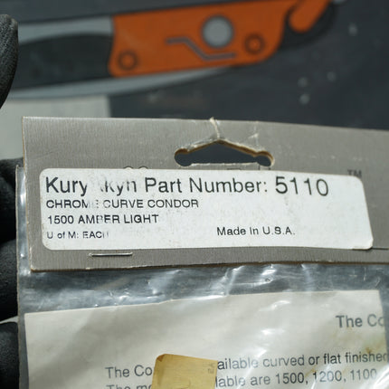 Kuryakyn 5110 Chrome Condor LED Emblem with Amber Light – Honda 1100 / 1200 / 1500