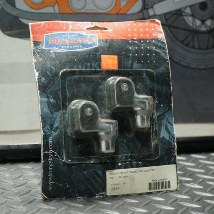 Kuryakyn 7946 Front Tapered Peg Adapters – Chrome for Honda GL1500, Valkyrie, VT1100