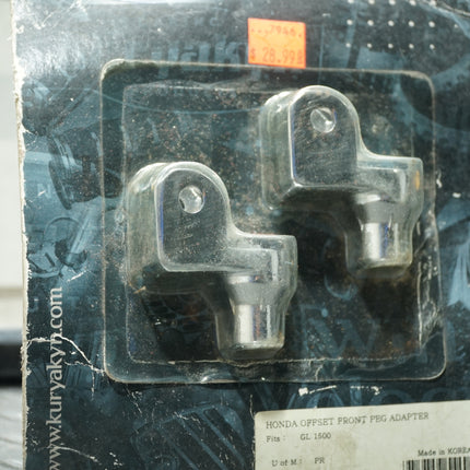 Kuryakyn 7946 Front Tapered Peg Adapters – Chrome for Honda GL1500, Valkyrie, VT1100