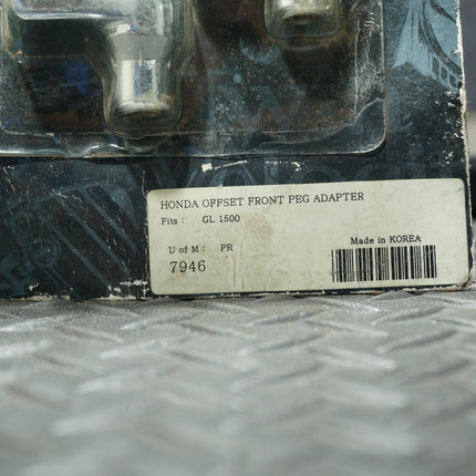 Kuryakyn 7946 Front Tapered Peg Adapters – Chrome for Honda GL1500, Valkyrie, VT1100