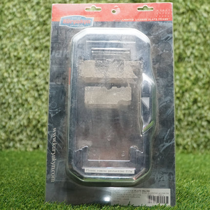 Chrome LED License Plate Frame Harley Softail Dyna Sportster