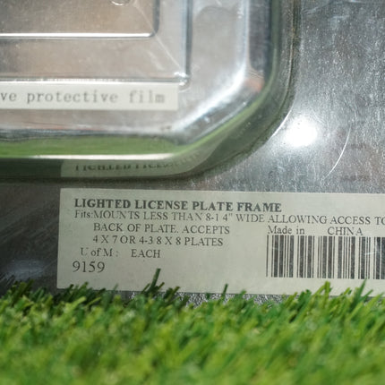 Chrome LED License Plate Frame Harley Softail Dyna Sportster