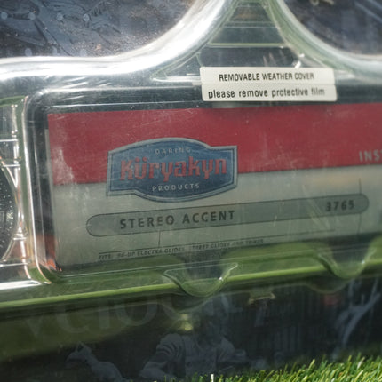 NEW Kuryakyn 3765 Chrome Stereo Accent Fits Harley Honda Yamaha 1986-2019