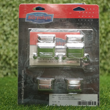 NOS Kuryakyn Tour-Pak Lid Hinge Covers 89–13 Harley FLHT Chrome 7271