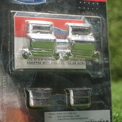 NOS Kuryakyn Tour-Pak Lid Hinge Covers 89–13 Harley FLHT Chrome 7271