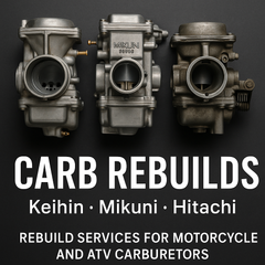 Collection image for: Carb Rebuilds & Jets | Hitachi, Keihin, Mikuni for Yamaha, Honda, Suzuki, Harley