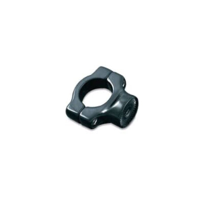 Kuryakyn 3116 Gloss Black Side Mount License Plate Clamp – Fits Harley-Davidson Softail Models (1986–2017)