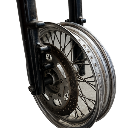 Harley Sportster OEM 35mm Front End Fork Assembly Triple Tree Spoke Wheel Disc