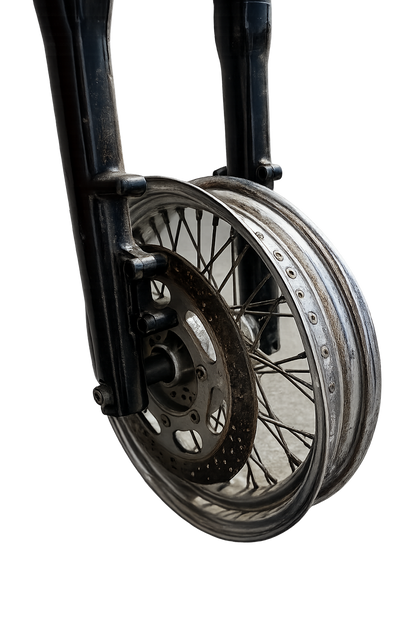 Harley Sportster OEM 35mm Front End Fork Assembly Triple Tree Spoke Wheel Disc photo 4