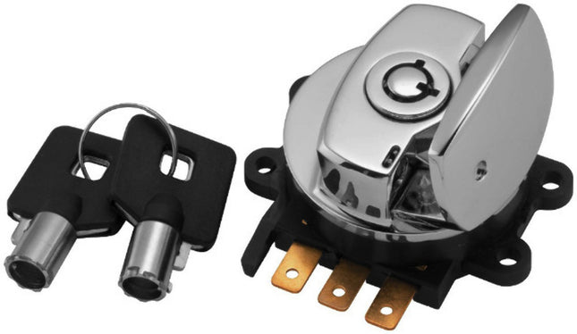 Mid USA 31-15010 Ignition Switch Harley Dyna Softail FLHR 93-13 Round Key