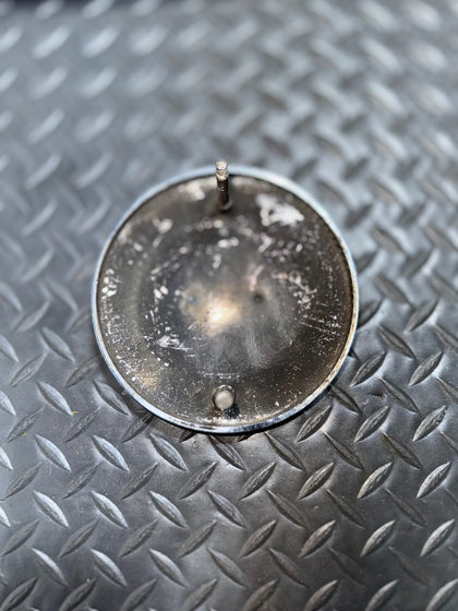 Vintage Harley Panhead Shovelhead Chrome Carburetor Air Cleaner Cover 2-Stud photo 3