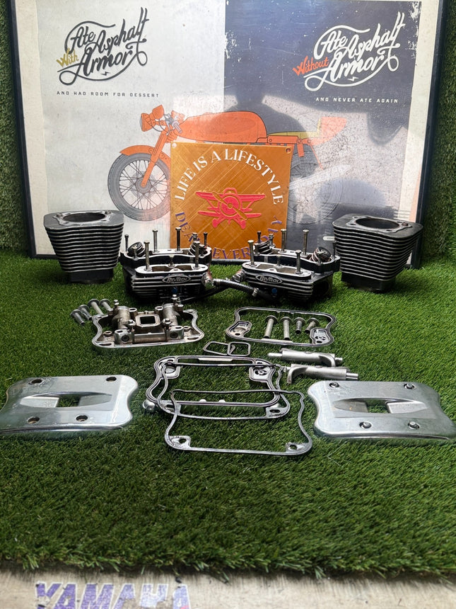RevTech 100 Evolution Cylinder Heads Rocker Boxes Valves Cylinders Top End Kit