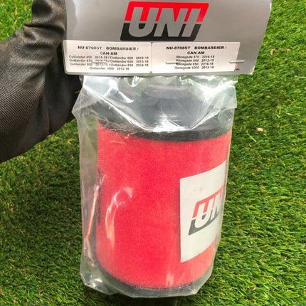 UNI NU-8708ST Dual-Stage Foam Air Filter – High-Performance Universal Fit