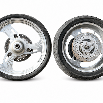 Integrity Machine Rare Vintage Custom Chopper Billet Wheel Rim Set 21x2.15 18x5.