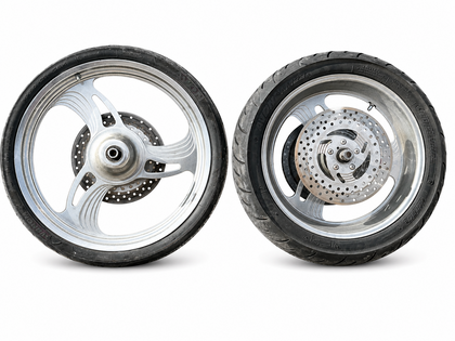 Integrity Machine Rare Vintage Custom Chopper Billet Wheel Rim Set 21x2.15 18x5. photo 1