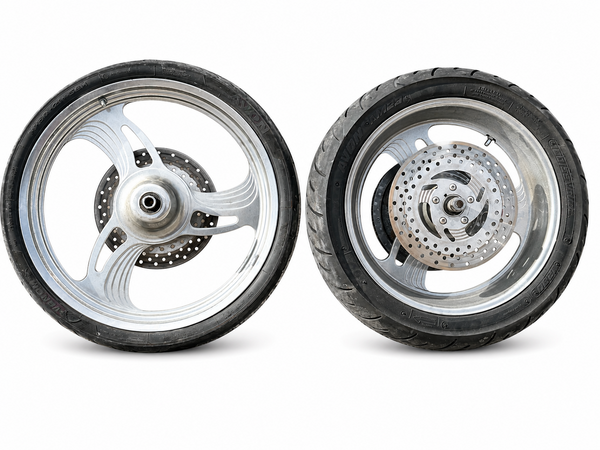 Integrity Machine Rare Vintage Custom Chopper Billet Wheel Rim Set 21x2.15 18x5.