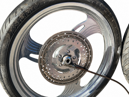 Integrity Machine Rare Vintage Custom Chopper Billet Wheel Rim Set 21x2.15 18x5. photo 5