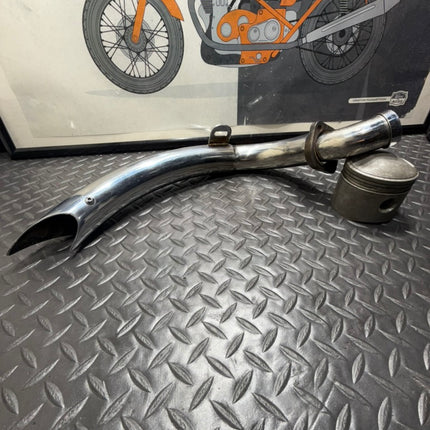 Harley Softail Rear Cylinder Short Exhaust | Chrome Twin Cam 2000–2017