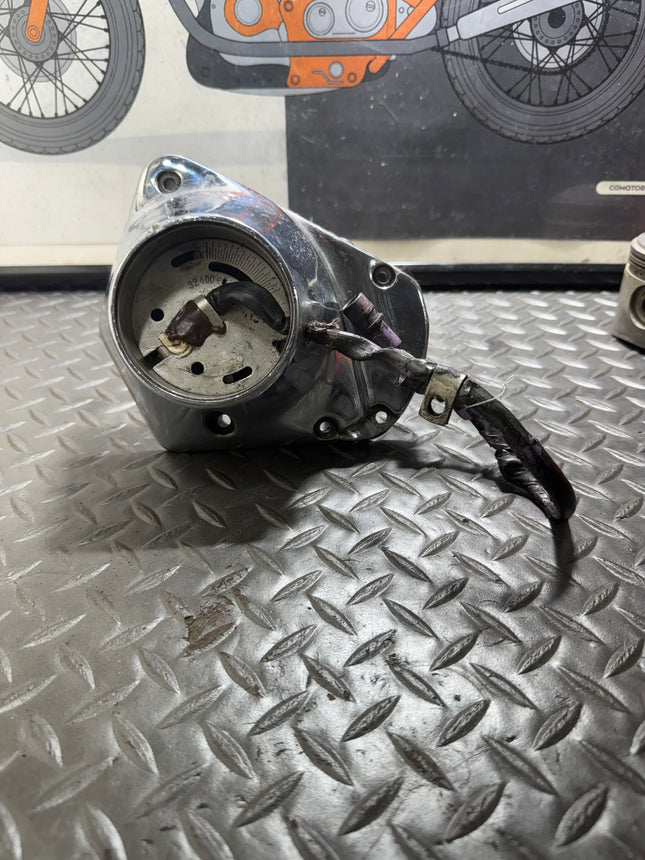 Harley Shovelhead OEM Chrome Cam Cover 25218-70A w/ Ignition Sensor (Rechrome)