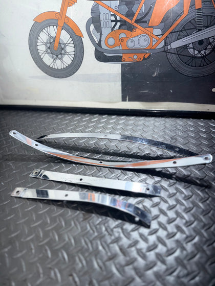 Harley Softail Chrome Windshield Trim 1997-2007 photo 1