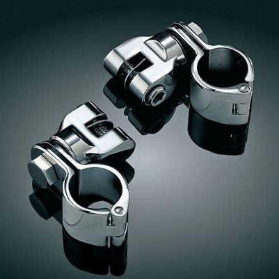 Kuryakyn 4573 Universal Peg Mounts with 1-1/2” Magnum Quick Clamps – Chrome photo 1