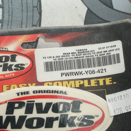 Pivot Works PWRWK-Y08-421 Rear Wheel Bearing Kit Yamaha YZ WR 1999–2003