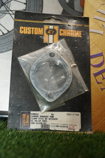 Custom Chrome 65320-83 Exhaust Flange Clamp Harley Evo Big Twin XL 1984-Up photo 2