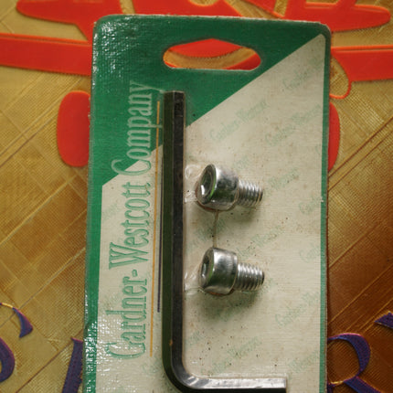 Gardner Westcott Fork Drain Screws Harley FLH 77-Up FXWG 80-Up Chrome