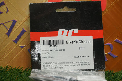 Biker's Choice Handlebar Mini Push Button Switch Stainless Steel 493225 NOS photo 1