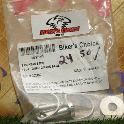 Biker's Choice Harley 2014-Up Touring Hard Saddlebag Bail Head Studs 491985 NOS
