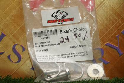 Biker's Choice Harley 2014-Up Touring Hard Saddlebag Bail Head Studs 491985 NOS photo 2