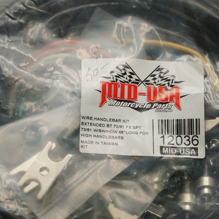 Handlebar Switch Wiring Harness Kit 48in Harley FL FX XL 73-81 V-Factor