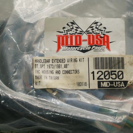 NOS Mid-USA 12050 Handlebar Wiring Kit 40in Harley Big Twin XL 73-81