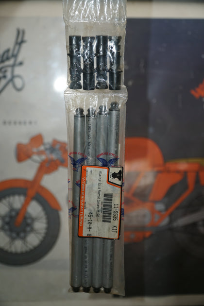V-Twin 11-9535 Solid Pushrod Kit Harley Shovelhead Evo 1340 Set of 4 photo 3