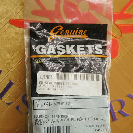 James Gaskets Wheel Bearing Seal JGI-47519-72 Harley FLH FXR XLCH 72-83