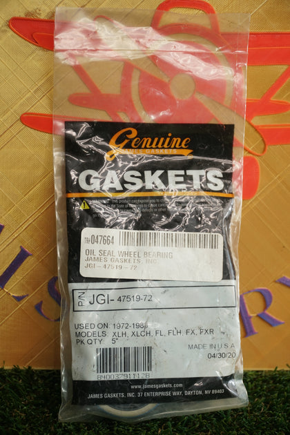 James Gaskets Wheel Bearing Seal JGI-47519-72 Harley FLH FXR XLCH 72-83 photo 2