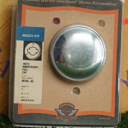 Harley Plain Fuel Cap 92-Up Softail Dyna XL FXR Road King OEM No Logo