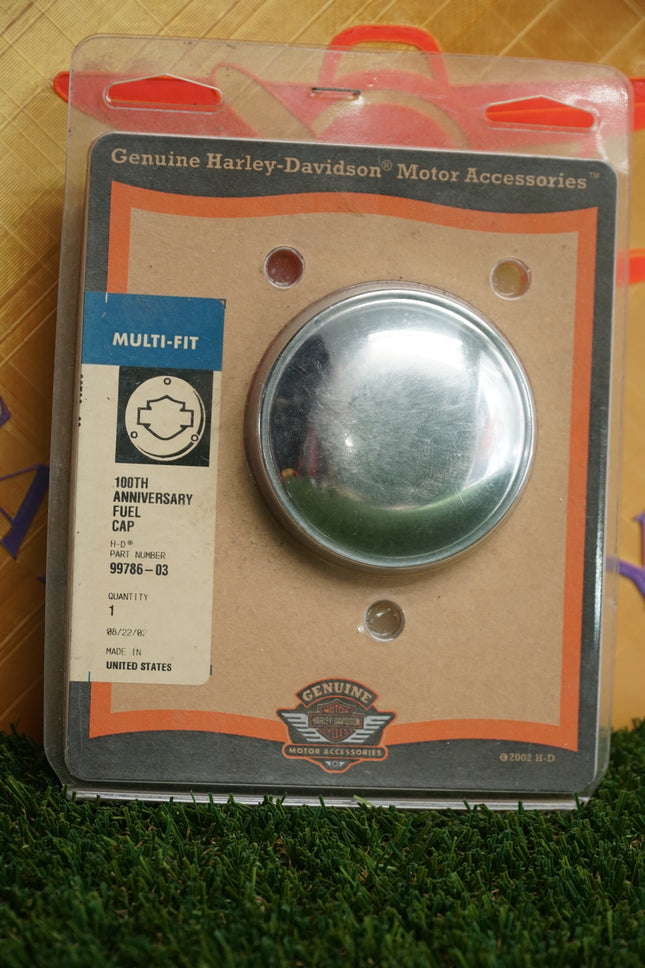 Harley Plain Fuel Cap 92-Up Softail Dyna XL FXR Road King OEM No Logo