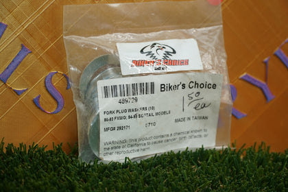 Bikers Choice Fork Plug Washers 489729 10 Pack Harley FXWG Softail 80-99 photo 1