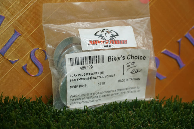 Bikers Choice Fork Plug Washers 489729 10 Pack Harley FXWG Softail 80-99