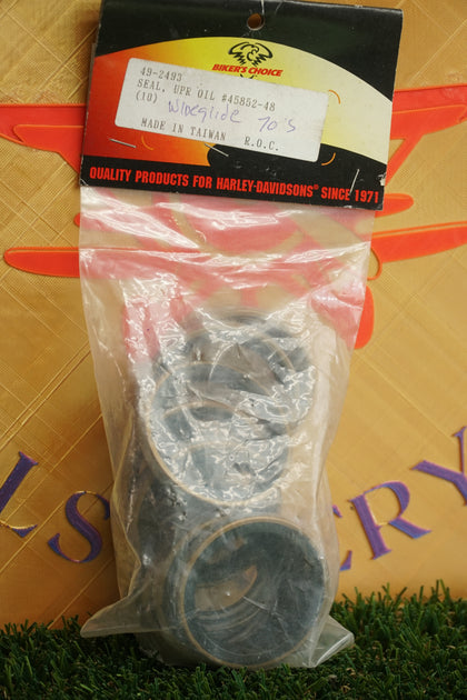 Bikers Choice 49-2493 Fork Leg Seals 10 Pack Harley FL 49-77 Repl 45852 photo 1