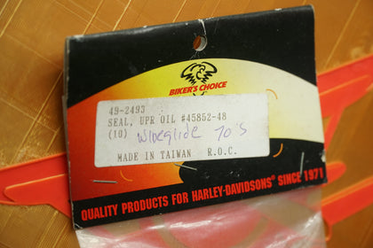Bikers Choice 49-2493 Fork Leg Seals 10 Pack Harley FL 49-77 Repl 45852 photo 2