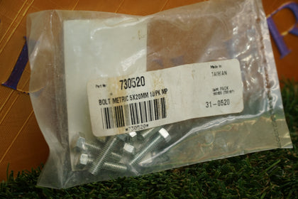 Motion Pro M5x0.8x20 Flange Bolts 31-0520 Zinc 10 Pack Motorcycle Hardware photo 2