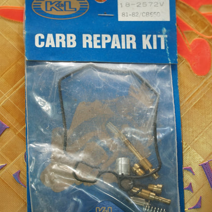 K&L 18-2572 Carburetor Repair Kit Honda CB650 1981-1982 18-2572V BRAT CAFE CARB