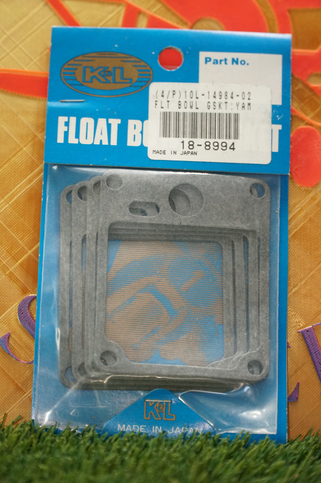 NEW K&L CARB FLOAT BOWL GASKET KIT / 18-8994 / YAMAHA 10L-14984-02